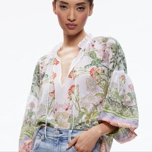 Alice + Olivia Floral Blouse